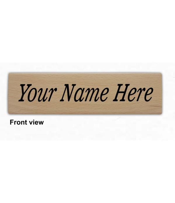 KlowAge Customized Wooden Desk Name Plate with Pen Box for Gift, Office Table Accessories