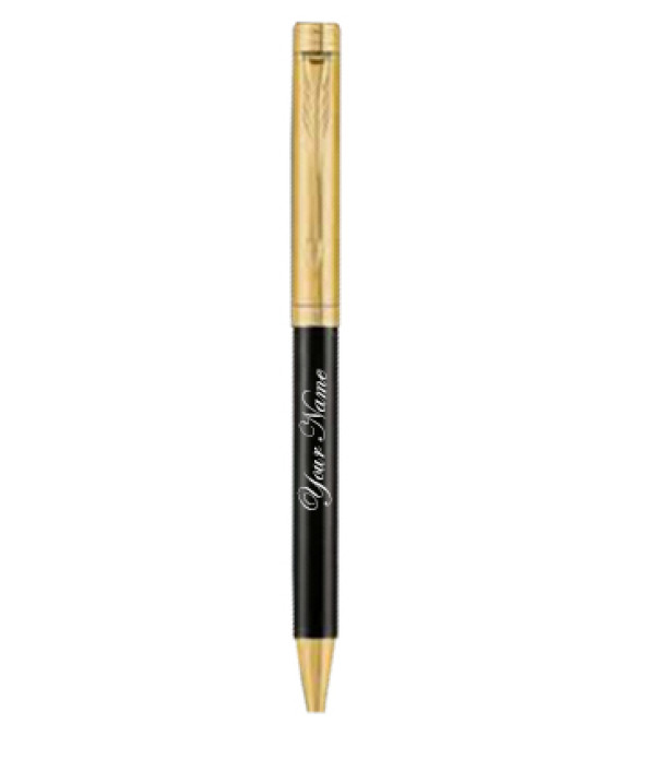 Parker Personalized Name on Pen Folio Premium Gold trim Metal Ball Pen with Gift Bag Customized For Men and Women | Teachers | Weddings | Corporate | Employee Gifting