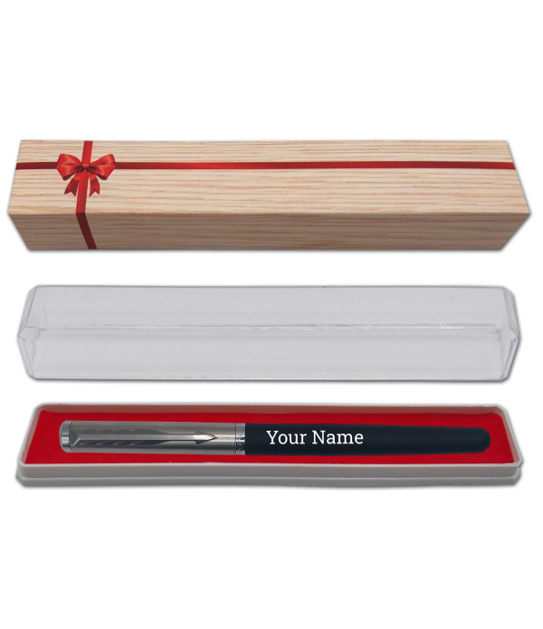 Parker Personalized Name on Pen Latitude Roller Metal Ball Pen with Gift Bag Customized For Men and Women | Teachers | Weddings | Corporate | Employee Gifting