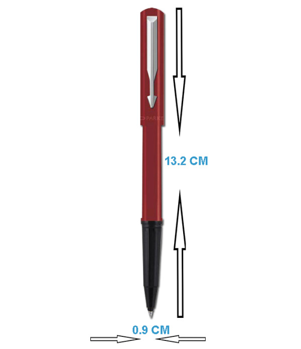 PARKER BETA NEO (Red) ROLLER BALL PEN WITH STAINLESS STEEL & Gift Bag