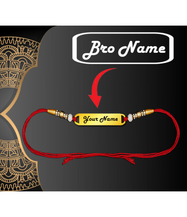 Personalized Rakhi With Name for Brother...