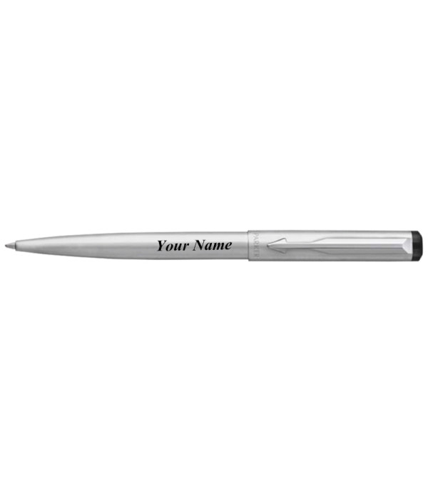 Parker Personalized Vector CT Stainless Steel CT Ball Pen Name on Pen with Gift Bag Customized For Men and Women | Teachers | Weddings | Corporate | Employee Gifting