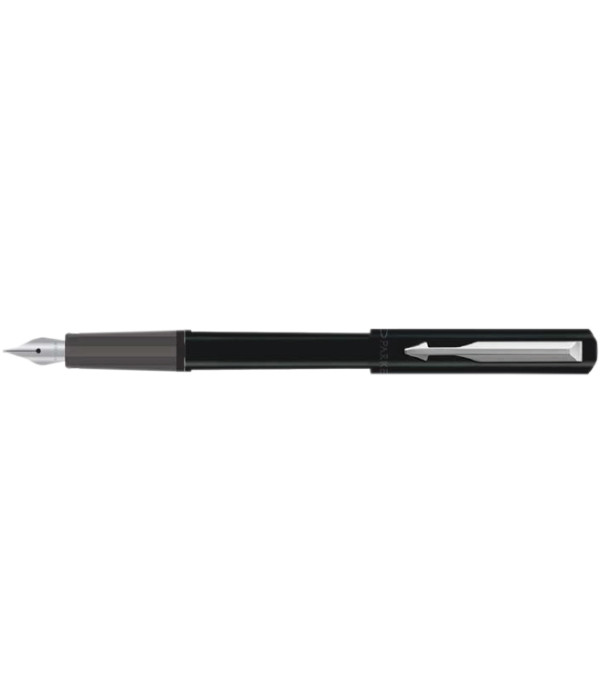 PARKER BETA NEO (Black) FOUNTAIN PEN WITH STAINLESS STEEL & Gift Bag