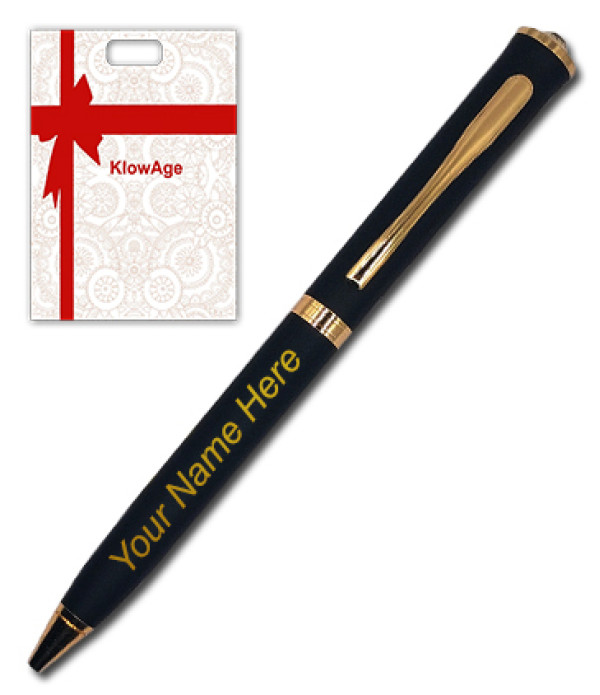 A Klowage Saint DM Ball Pen with Engraved Your Name on Pen and Happy Diwali Engraved Gift Box | Gift for Diwali | Premium Pen | Customised Pen | Personalized Pen