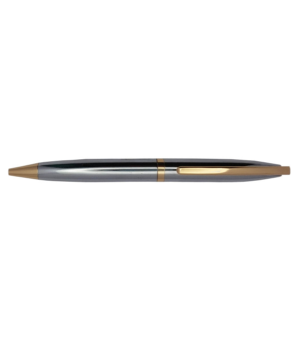 KlowAge Saint Stainless Steel Gold Trim Ball Pen with attractive Gift Box