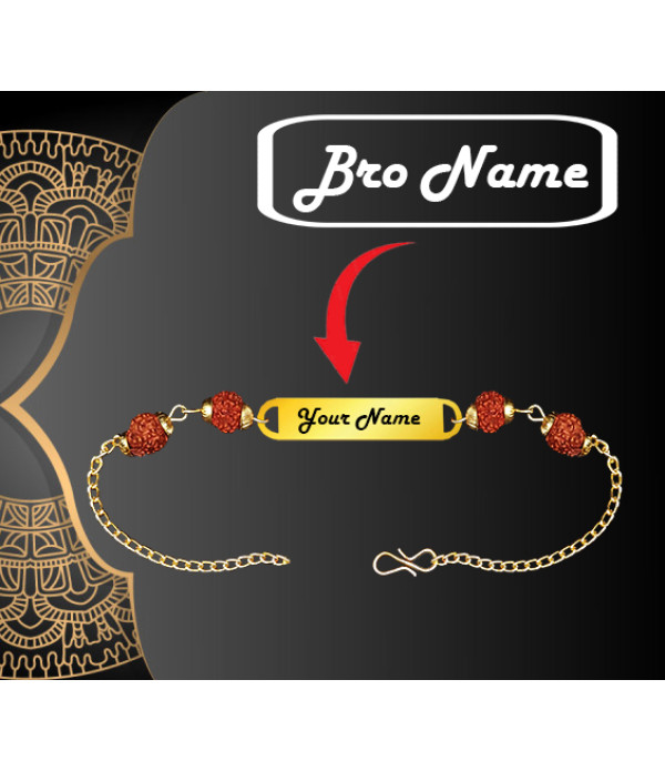 Personalized Rakhi With Name for Bro, Rakshabandhan Gift