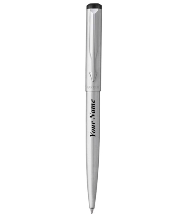 Parker Personalized Vector CT Stainless Steel CT Ball Pen Name on Pen with Gift Bag Customized For Men and Women | Teachers | Weddings | Corporate | Employee Gifting