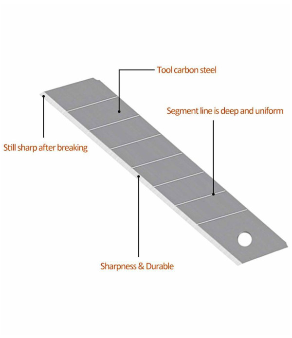 Cutter Knife 18mm Replacement Blades for Cutting Papers, Wallpapers, Cardboard, Vinyl, Tapes etc