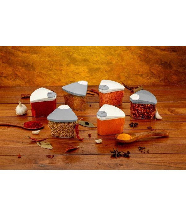 6 JAR SINGLE LAYER SPICE RACK