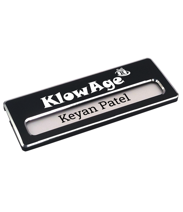 Metal Magnetic Custom Engraved Flexible(Change Name) Name Tag Badges,Name Plate – Personalized Identification | Name Plate