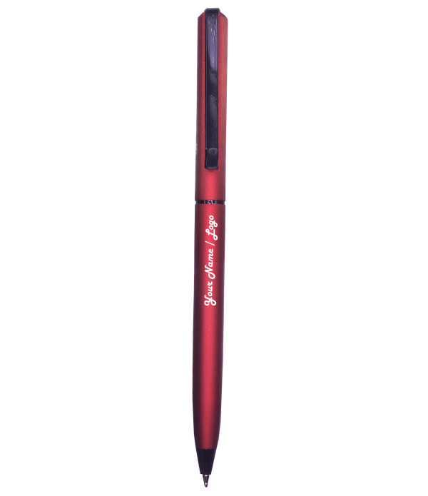 A Engraved Your Name On Pen Personalized Pen KlowAge Saint Maroon Slim Ball Pen With Gift Bag Customized For Men And Women | Doctor Birthday| Weddings | Corporate | Employee Gifting