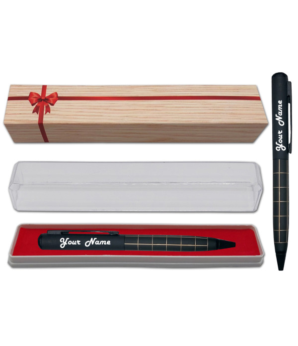 Cello Personalized Name on Pen Chequers Pro Pen with Gift Bag Customized For Men and Women | Teachers | Weddings | Corporate | Employee Gifting