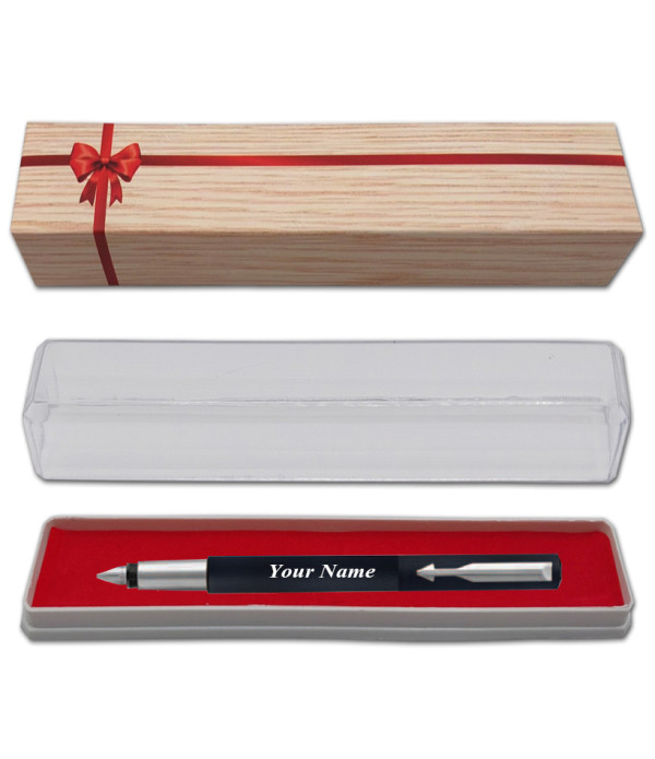 Parker Personalized Vector Matte Black CT Fountain Pen with Name on Pen with Gift Bag Customized For Men and Women | Teachers | Weddings | Corporate | Employee Gifting