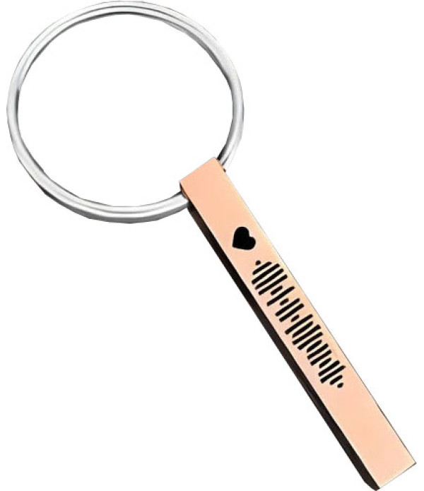 Personalised Metal Keychains, Black, Gold, Silver, Rose Gold,4 Side Keychain Engraved ( Any One Pics )