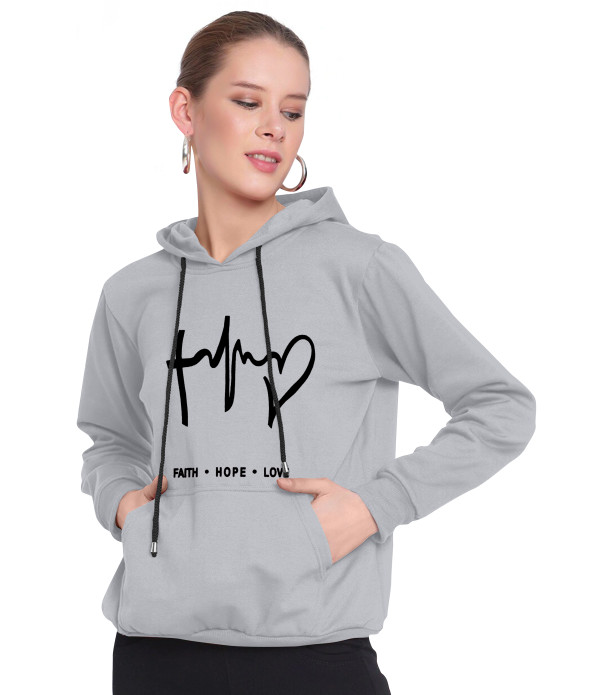 WOMEN S Trendy Latest Girl s Grey Hoodies T shirt design top under 500