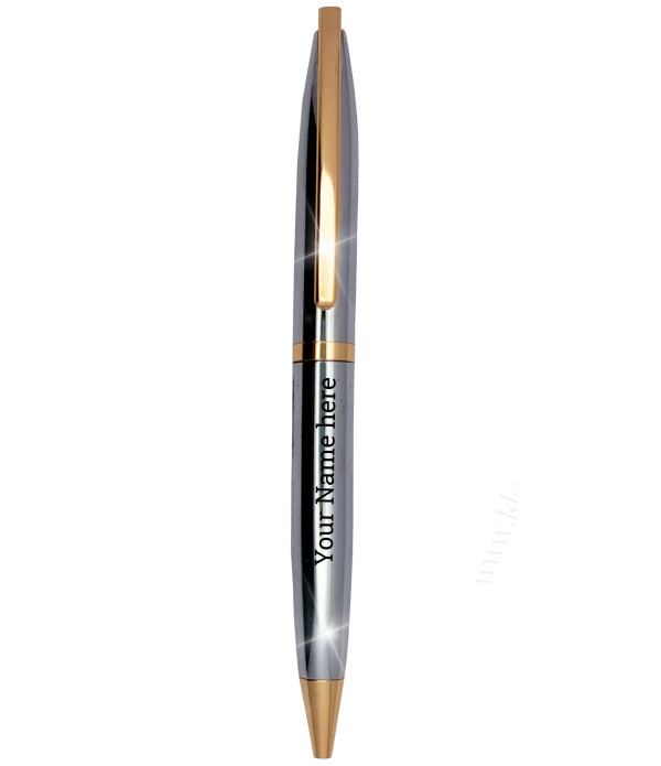 A Personalized Exam Good Luck Pen Set with Case, Custom Name Engraved Metal Ballpoint Pen