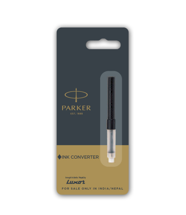 Parker Ink Converter with Quink Black Bottled 