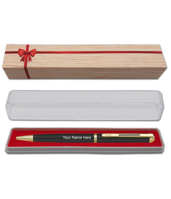 Personalised Flair Name on Pen V-KING Ball Pen with Gift Bag Customized For Men and Women | Teachers | Weddings | Corporate | Employee Gifting