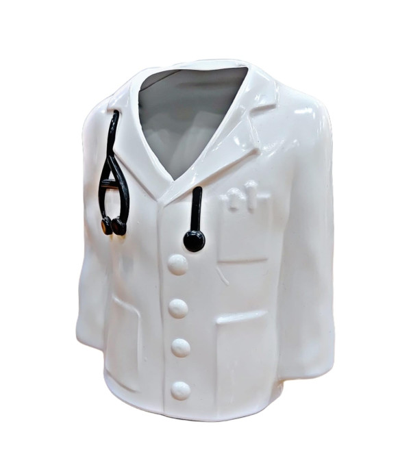 Best Custom Doctor Coat Pen Stand with Doctor Symbol Ball Pen Personalized Engraved Name on pen and Pen stand, Premium Desk Organizer for Doctors, Medical Professionals | Best For Doctors/Medical Aspirants| Material-Fiber | Doctor Birthday| Weddings