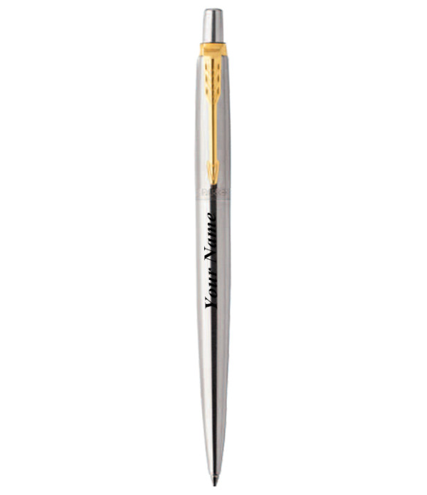 Parker Personalized JOTTER LONDON STAINLESS STEEL BALL PEN WITHName on Pen with Gift Bag Customized For Men and Women | Teachers | Weddings | Corporate | Employee Gifting