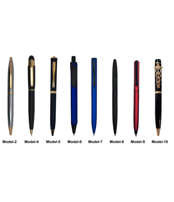 KlowAge Saint Stainless Steel Gold Trim Ball Pen with Name and attractive Wooden Sorry Gift Box