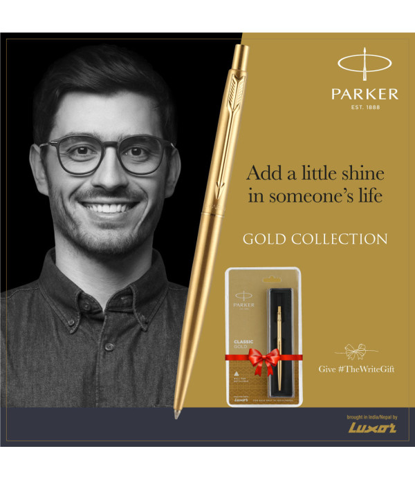 Parker Personalized Classic Gold Ball Pen with keychain Gift set. Name on Pen with Gift Bag Customized For Men and Women | Teachers | Weddings | Corporate | Employee Gifting