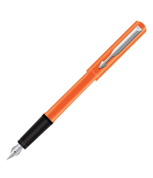 PARKER BETA NEO (Orange) FOUNTAIN PEN WITH STAINLESS STEEL & Gift Bag