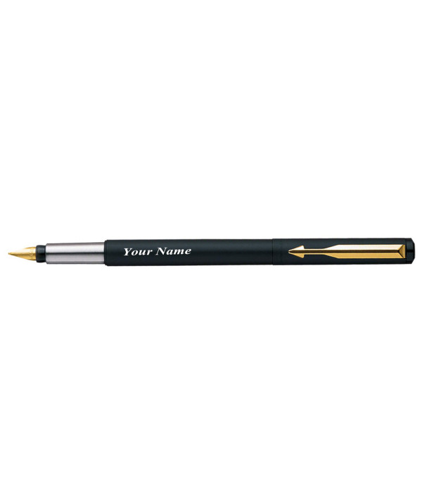 Parker Personalized VECTOR MATTE BLACK FOUNTAIN PEN WITH Name on Pen with Gift Bag Customized For Men and Women | Teachers | Weddings | Corporate | Employee Gifting