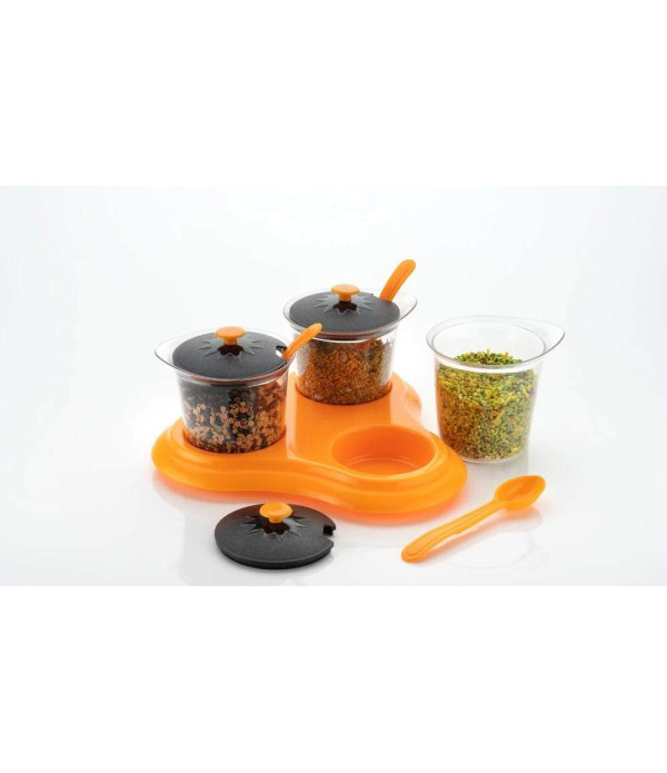 3 PC DINING SPICE RACK