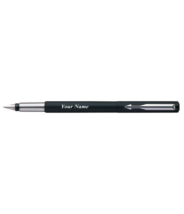 Parker Personalized Vector Matte Black CT Fountain Pen with Name on Pen with Gift Bag Customized For Men and Women | Teachers | Weddings | Corporate | Employee Gifting