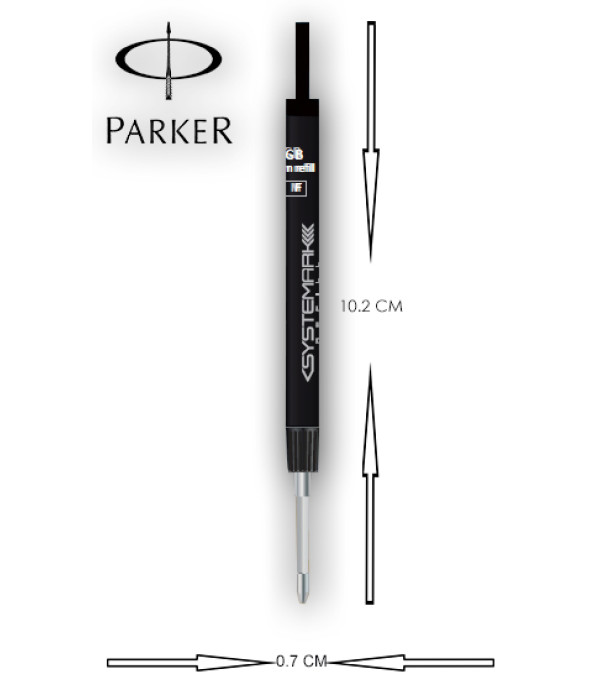 Parker Systemark Black Refills For Beta Ball Pen