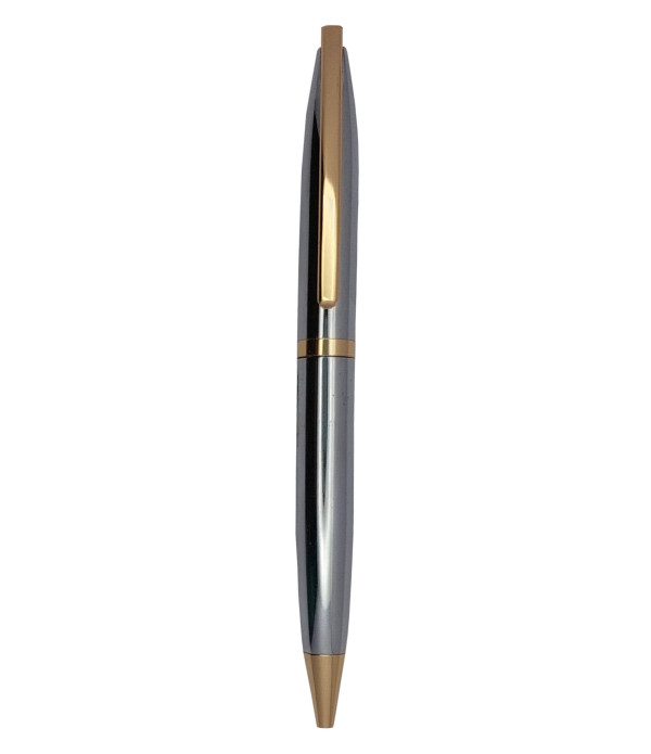 KlowAge Saint Stainless Steel Gold Trim Ball Pen with attractive Birthday Wishing Gift Box