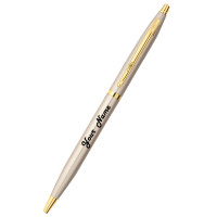 Cello Personalized Name on Pen Signature Creme Ivory Ball Pen with Gift Bag Customized For Men and Women | Teachers | Weddings | Corporate | Employee Gifting