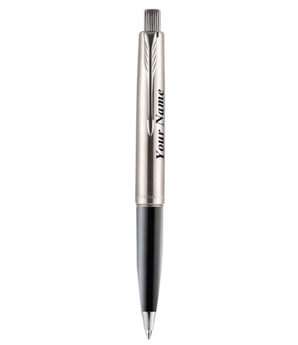 Parker Personalized  Frontier Stainless Steel CT Ball Pen with Name on Pen with Gift Bag Customized For Men and Women | Teachers | Weddings | Corporate | Employee Gifting