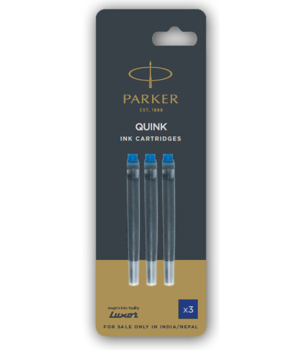 Parker Blue Quink Catridge Box ( 12 Pic )