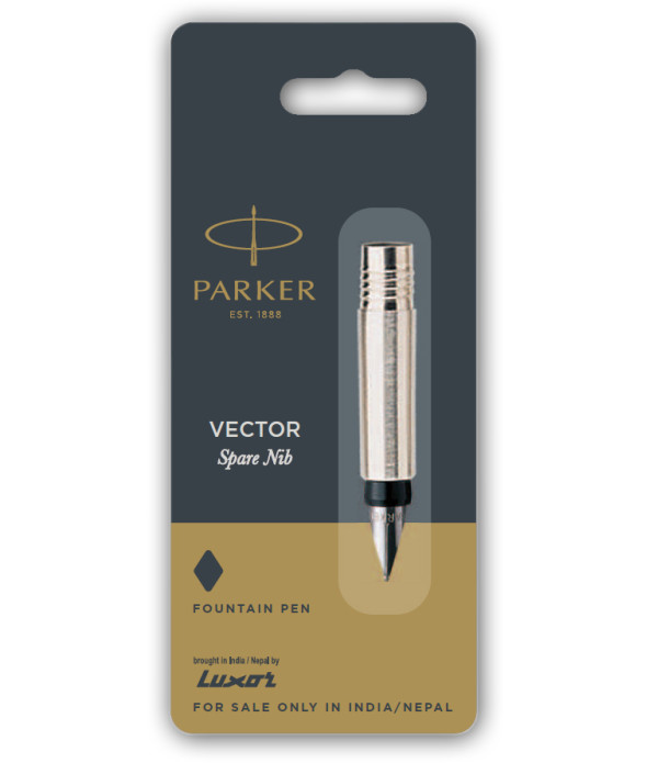 Parker Vector Nib with Blue Ink Bottle