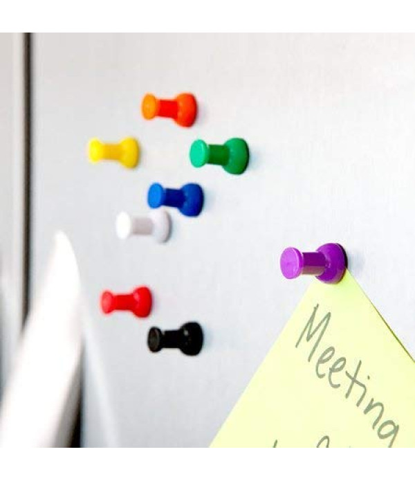 Colorful 35 Push Pins,Steel Point Used for Office, Whiteboard, Classroom, Calendar, Map & Pictures