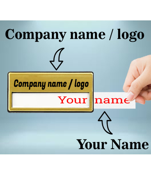 Flexible Name Tag Badges,Personalized Identification | Name Plate |customized name brooch for Suits,Shirt T-Shirt (Name Tag Badges-Pin)