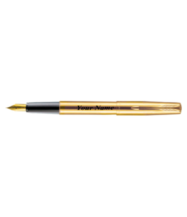 Parker Personalized Frontier Gold Fountain Pen Name on Pen with Gift Bag Customized For Men and Women | Teachers | Weddings | Corporate | Employee Gifting