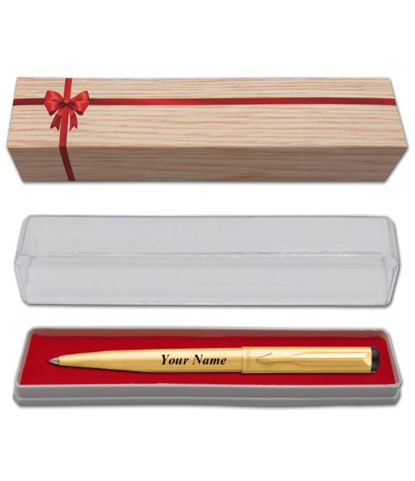 Parker Personalized Name on Pen Vector Stainless Steel CT Ball Pen with Gift Bag Customized For Men and Women | Teachers | Weddings | Corporate | Employee Gifting