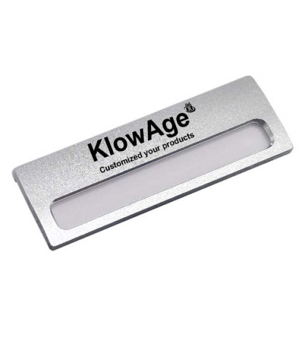 Metal Custom Engraved Flexible(Change Name) Silver Name Tag Badges,Name Plate – Personalized Identification | Name Plate