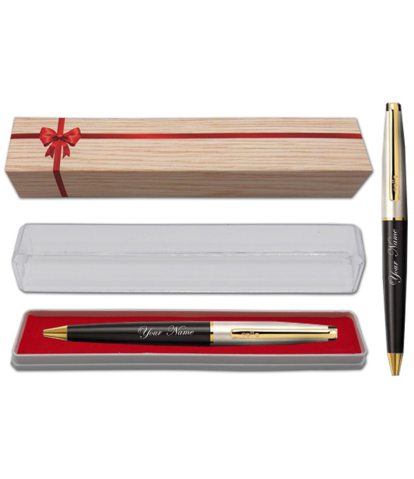 Cello Personalized Name on Pen Signature Moonlit Ball Pen with Gift Bag Customized For Men and Women | Teachers | Weddings | Corporate | Employee Gifting