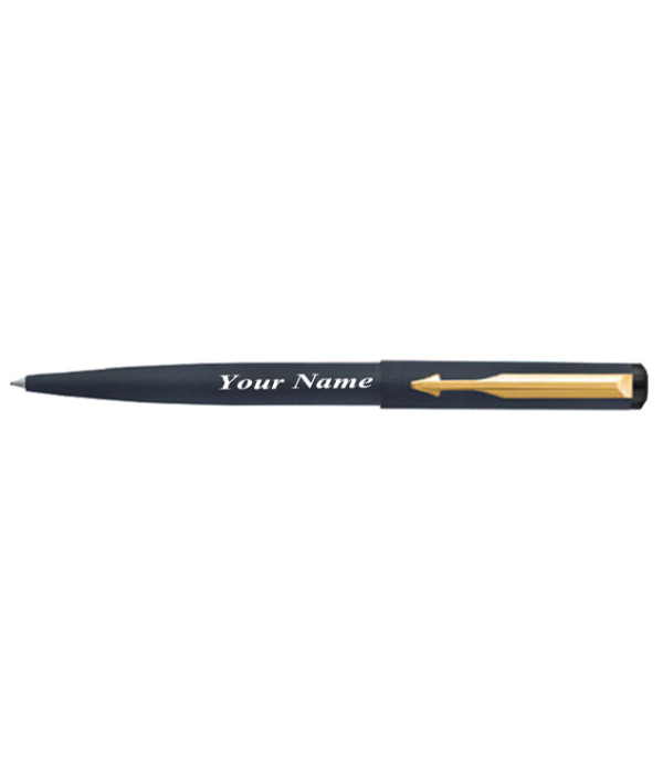 Parker Personalized  Vector Matte Black Ball Pen Ball Pen withName on Pen with Gift Bag Customized For Men and Women | Teachers | Weddings | Corporate | Employee Gifting