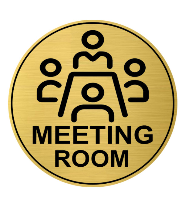 KlowAge Meeting Room Self-Adhesive Golde...