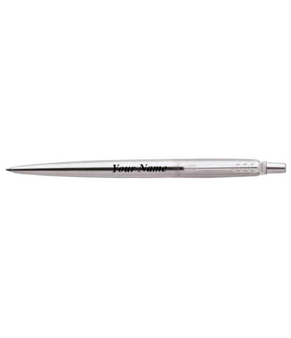 Parker Personalized  Jotter CT Stainless Steel CT Ball Pen Name on Pen with Gift Bag Customized For Men and Women | Teachers | Weddings | Corporate | Employee Gifting