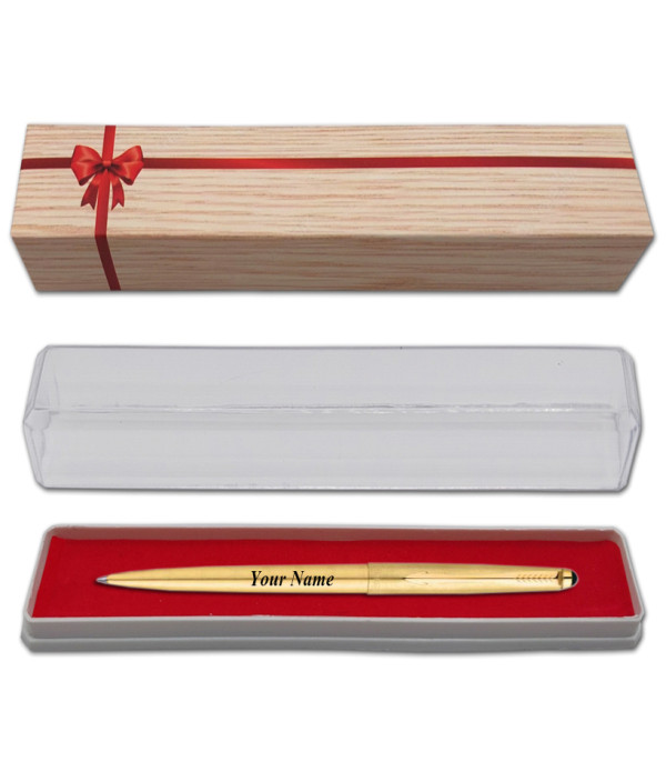 Parker Personalized GALAXY GOLD BALL PEN WITH GOLD TRIM  Name on Pen with Gift Bag Customized For Men and Women | Teachers | Weddings | Corporate | Employee Gifting