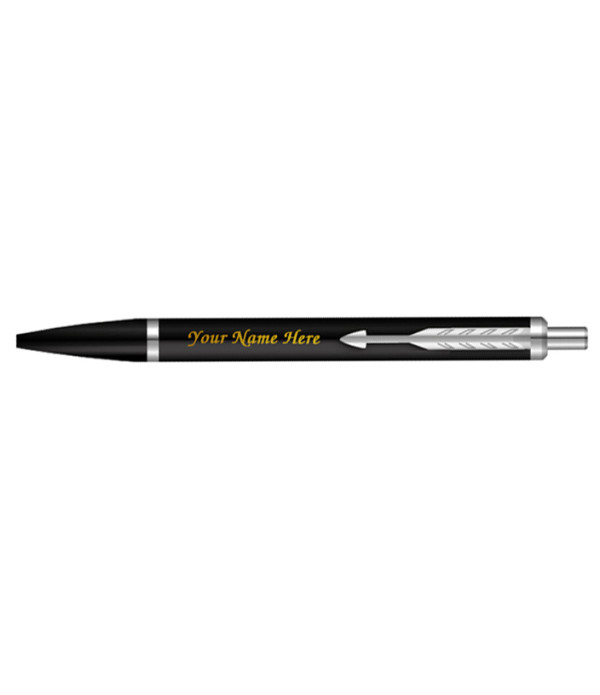 Parker Personalized Latitude Matte Black CT Ball Pen With Name on Pen with Gift Bag Customized For Men and Women | Teachers | Weddings | Corporate | Employee Gifting