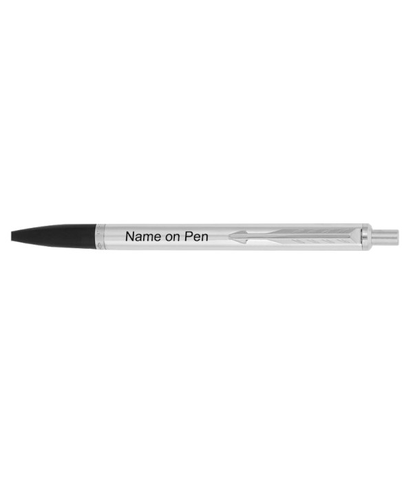 Parker Personalized Latitude Shiny Chrome Ball Pen With Name on Pen with Gift Bag Customized For Men and Women | Teachers | Weddings | Corporate | Employee Gifting