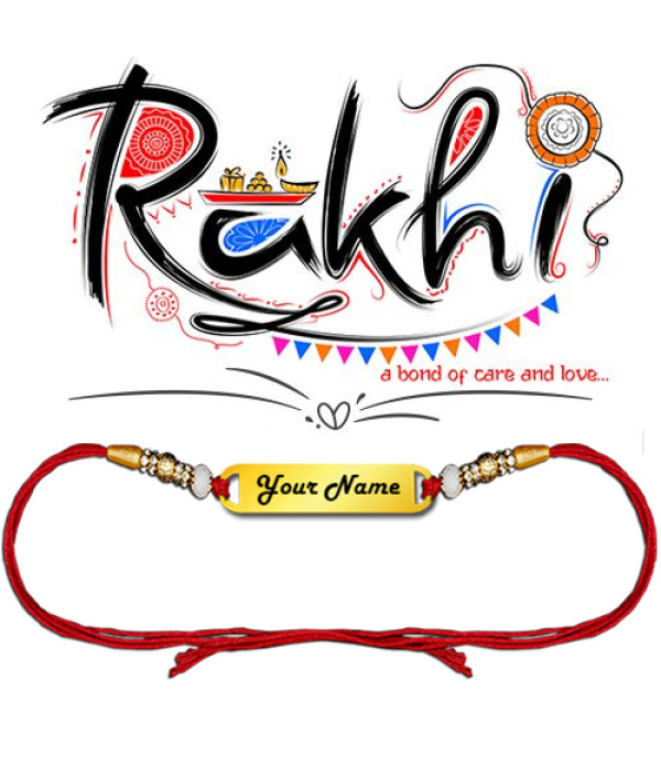 Personalized Rakhi With Name for Brother, Rakshabandhan Gift